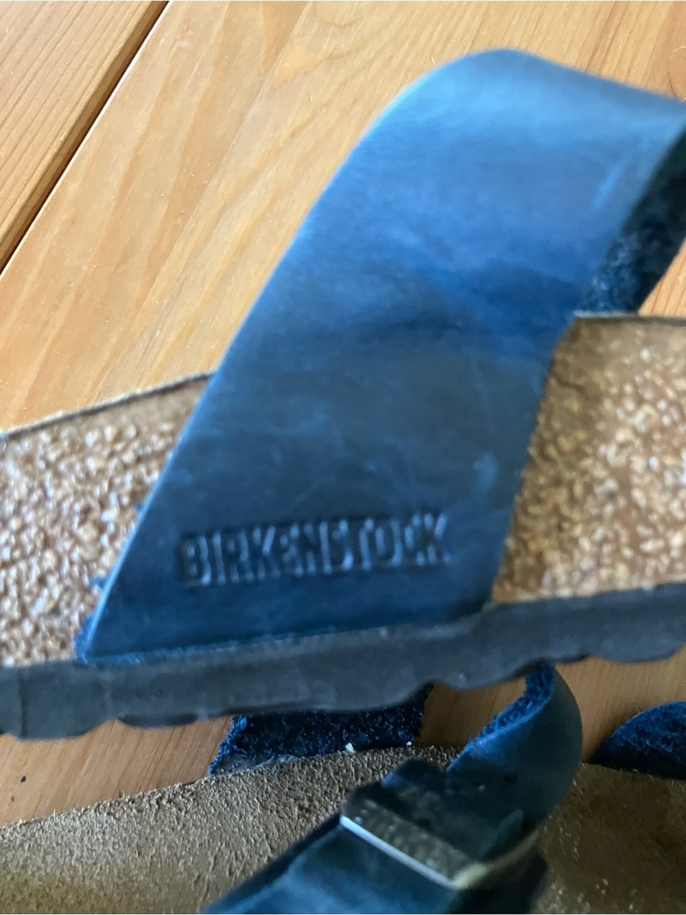 GUC Franca Birkenstock Women’s Size 9 Navy Buckle Sandals worn twice - Picture 6 of 12